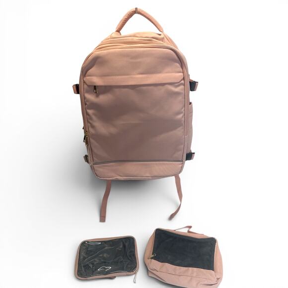 Geltravel Handbags - Large Pink Travel Backpack Carry On Weekender Bag w/ 2 Packing Cubes NWOT